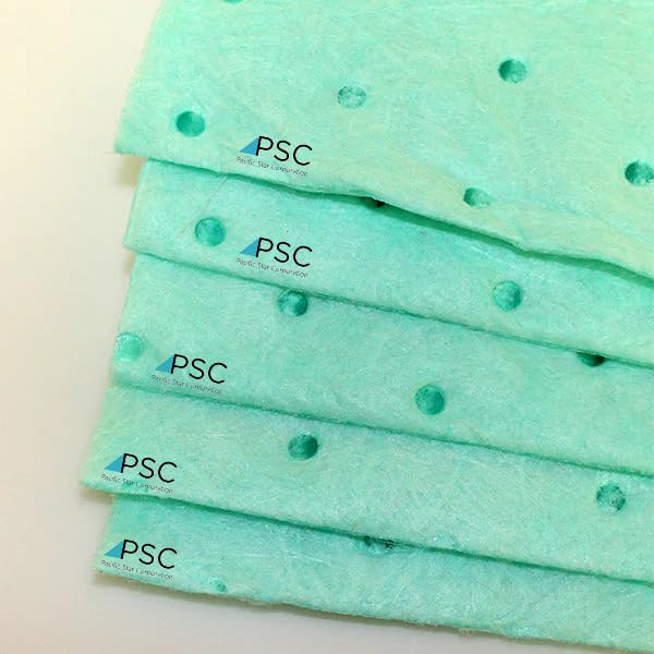 PSC HAP-150180-CS Chemically Resistant, Highly Absorbent Green Quilted Bench pad, Approx. 15x18 inch, 250/cs