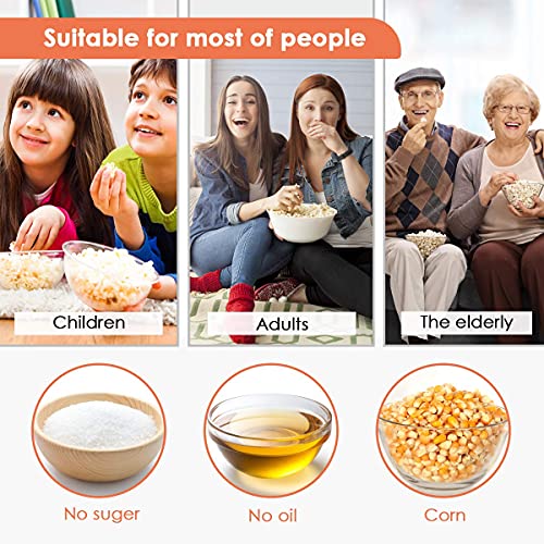 Nictemaw Macchina per popcorn 1200 W aria calda