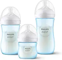 Philips Avent Kit de Mamadeira Pétala, 125ml bico fluxo-lento, 260ml bico fluxo-médio, 330ml bico fluxo-rápido, Azul SCD838/29