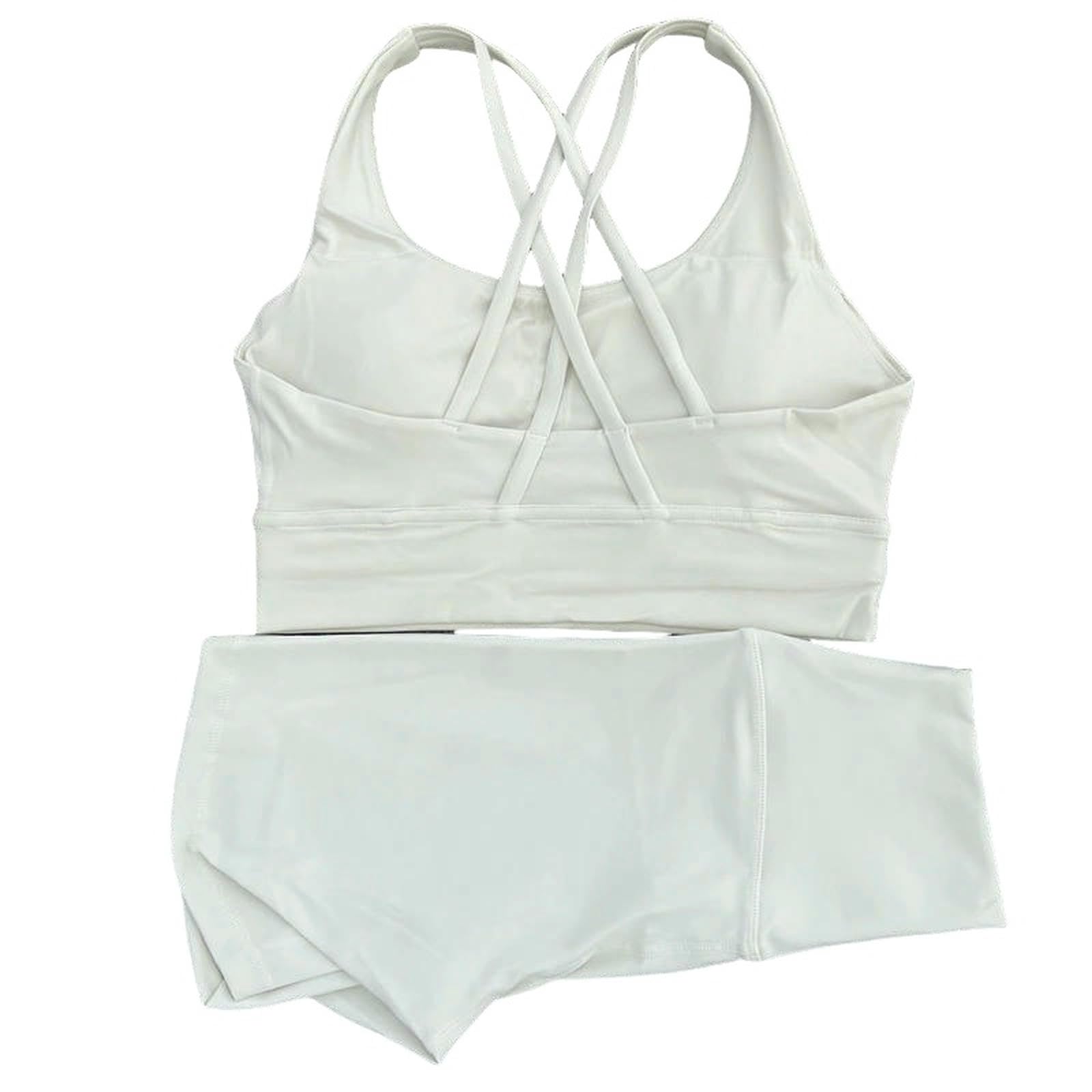 Conjunto de entrenamiento y fitness para mujer, suave, gimnasio, yoga, ciclismo, leggings cortos, traje deportivo para entrenamiento atlético