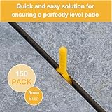 Azpects EASYTileAlign Pack of 150x 5mm (3/16") Leveling Spacer Posts for Tile Leveling System. Great for Professional and Home Use, Aligning Flooring Spacers Tool for Patio Slabs and Tiles - Image 4