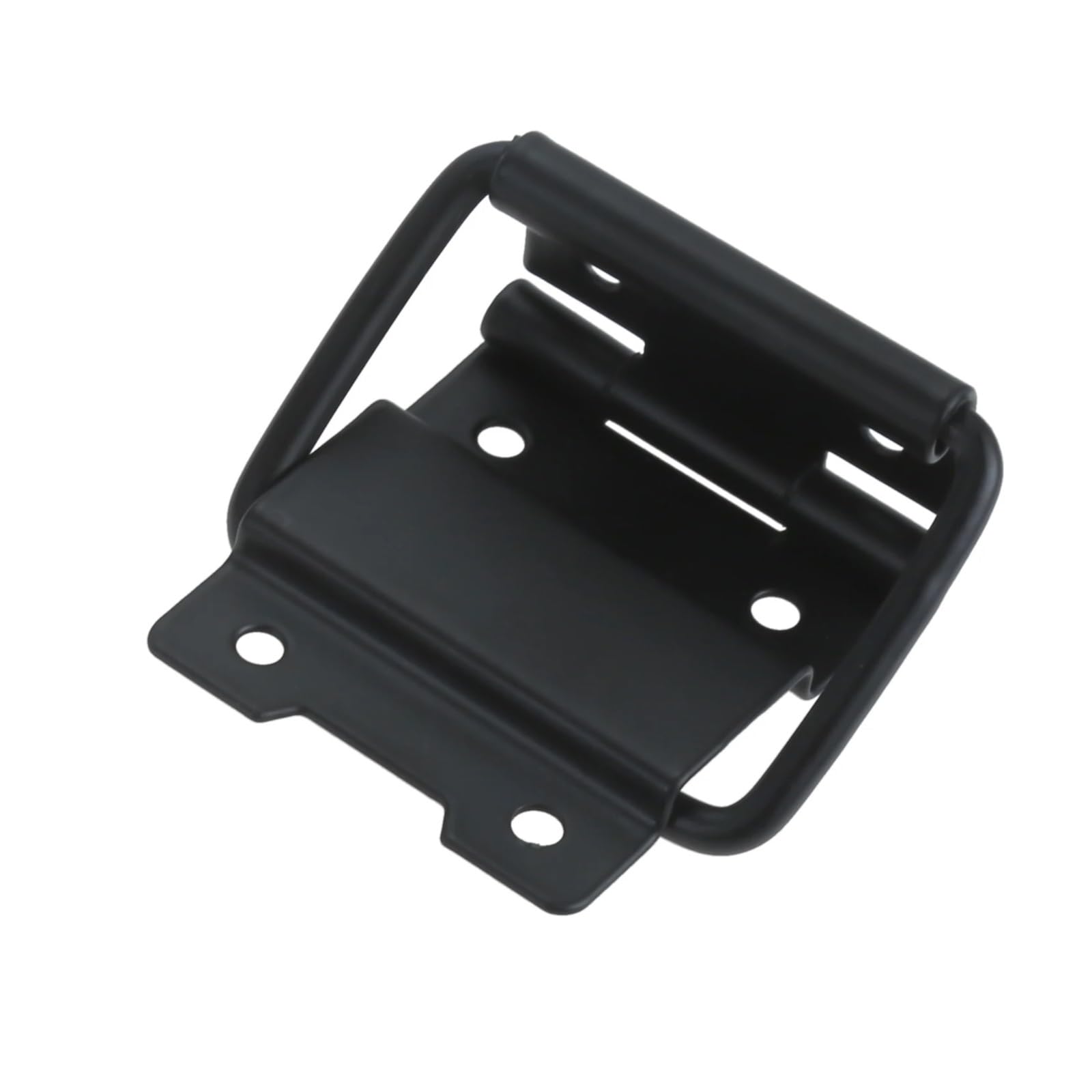 Bearing Hinge，Ball Bearing Door Hinges 2pcs 6 Holes Support Hinge W/Ring Silver/Black Metal Flight Case Toolbox Hinge for Suitcase Luggage Air Box Accessories 60 * 35mm(Black)