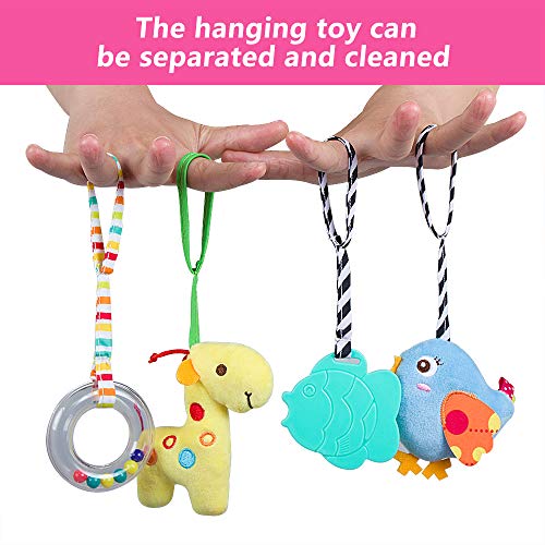 Caterbee Baby Car Seat Toys, Hanging Activity Spiral Plush Stroller Toys With Rattle For Boy Or Girl (Elephant) #TOP3