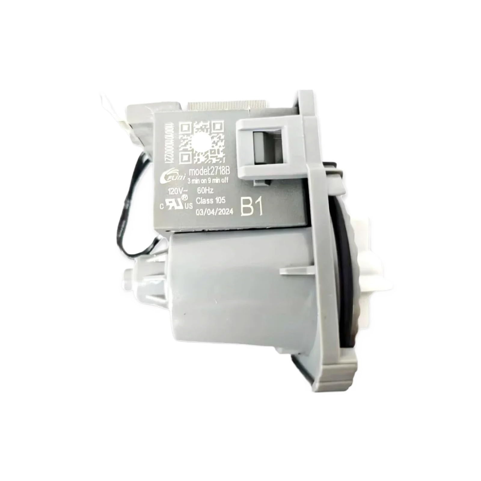 Modèle : 2718B 11001011000221 120 V 60 Hz (3 Min Allumé, 9 Min D'arrêt) Pompe De Vidange For Lave-vaisselle, Compatible Avec MIDEA.