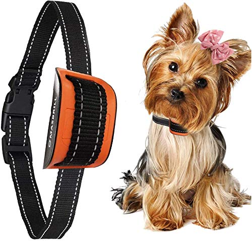 MASBRILL Collares antiladridos de Perro 2.5 a 25 kg Perros pequeños mejorados Smart Chip Collar de Entrenamiento contra ladridos con Sonido y vibración Sin daños