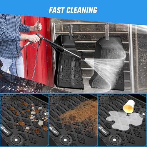 Image of Nilight TPE Floor Mats for Chevy Chevrolet Camaro | 2016 2017 2018 2019 2020 2021 2022 2023 2024 All Weather Custom Fit Heavy Duty Floor Liners
