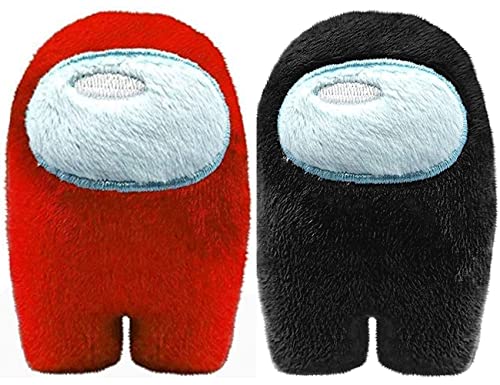 Action Figure Game Plush Toys | Soft Stuffed Animals Imposter Plush Squeak Plushie Figure 3.9inch (Red Black) Action Figure Game Plush Toys | Soft Stuffed Animals Imposter Plush Squeak Plushie Figure 3.9inch (Red Black)