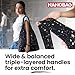 Nanobag Ultralight Heavy Duty Foldable Tote for Women & Men, Reusable Grocery & Travel Bag, Packable Collapsible Compact Market Essential (XL Black)