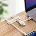 Syncwire Clear Cable Clips - Cord Holders - Self Adhesive Cable Management Organizer - Home, Office, Cubicle, Car, Nightstand, Desk Accessories - Gift Ideas Men, Women, Dad, Mom (5 Packs/15 Slots)
