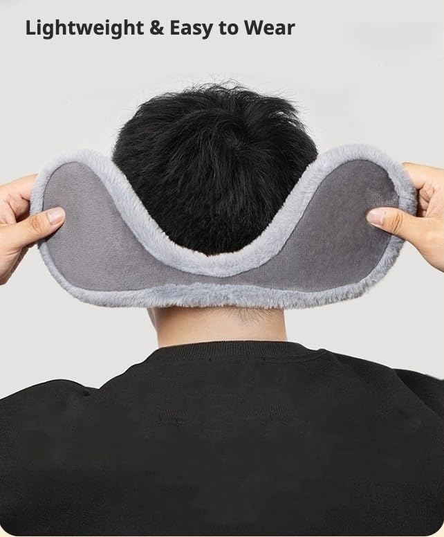 Men's Winter Ear Warmers Soft Earmuffs for Cold Weather Cozy Fluffy Ear Covers Headband for Outdoor Skiing Hiking