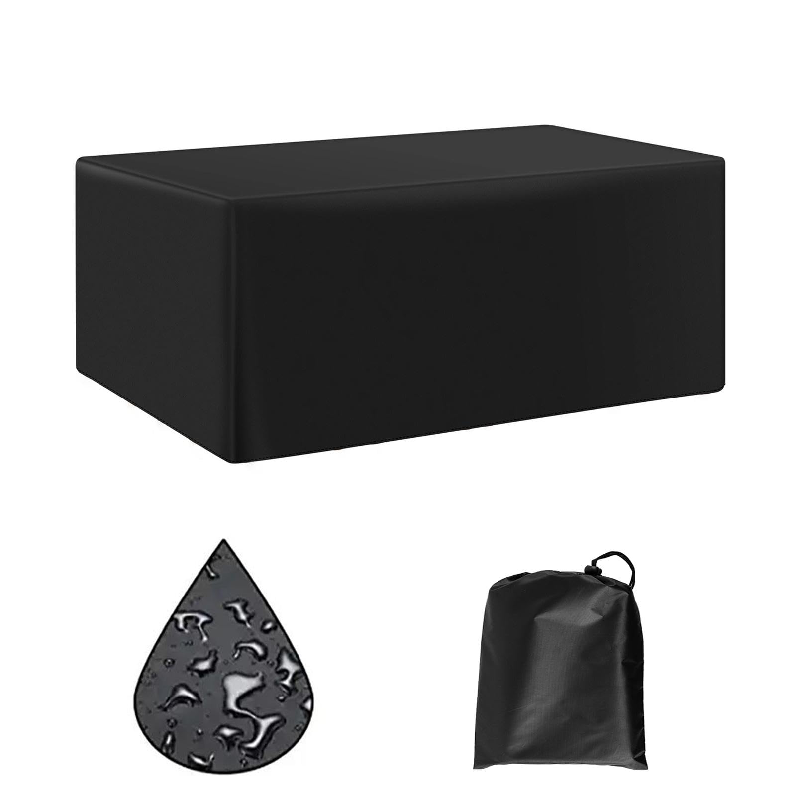 HNKDKJ Waterdichte tuinmeubelhoezen van 120 x 80 x 65 cm / l x b x h 420D Oxford-stof, tuinmeubelhoezen waterdichte hoezen voor buiten tuinmeubelen, anti-UV winddichte terrasmeubelset hoes