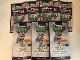 Webbox Christmas Turkey and Cranberry Lick-e-lix/Tasty Sticks Variety Pack