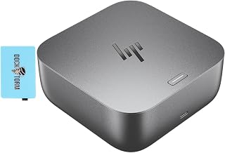 HP 100W G6 Thunderbolt 4 Dock Port Replicator Bundle with DKZ Hub (Universal Thunderbolt/USB-C Docking Station, Single Cable for Charging, Data Transfers to Any Brand Laptop) 9X472UT#ABA