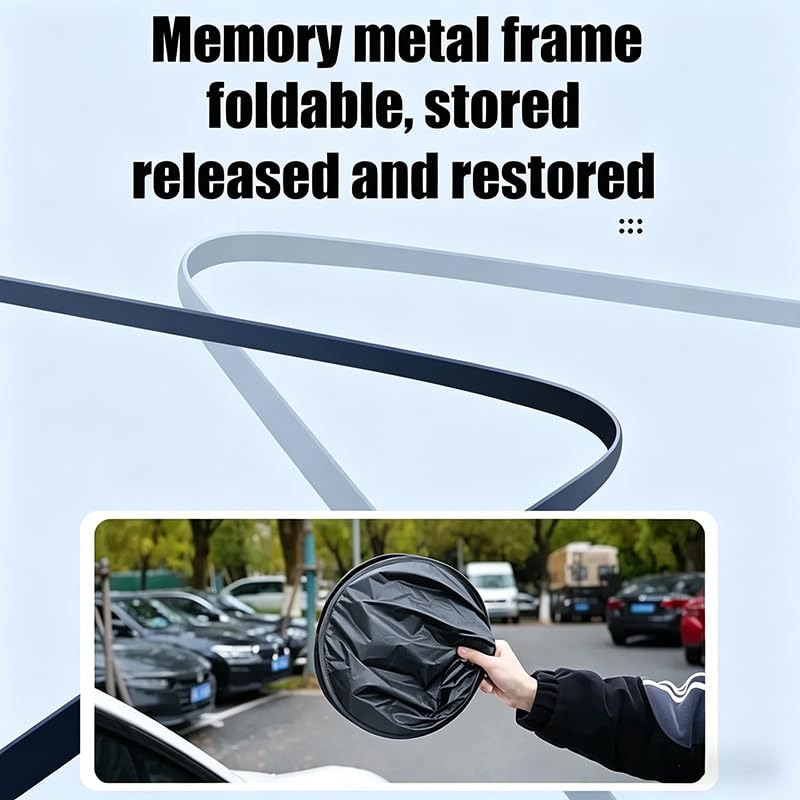 Parasol Luna Trasera para MG MGS6 EV Trophy 2025 2026, Protector Solar Coche UV con Ventosas, Marco de Metal con Memoria Plegable, 98x49 cm, 1 Pieza