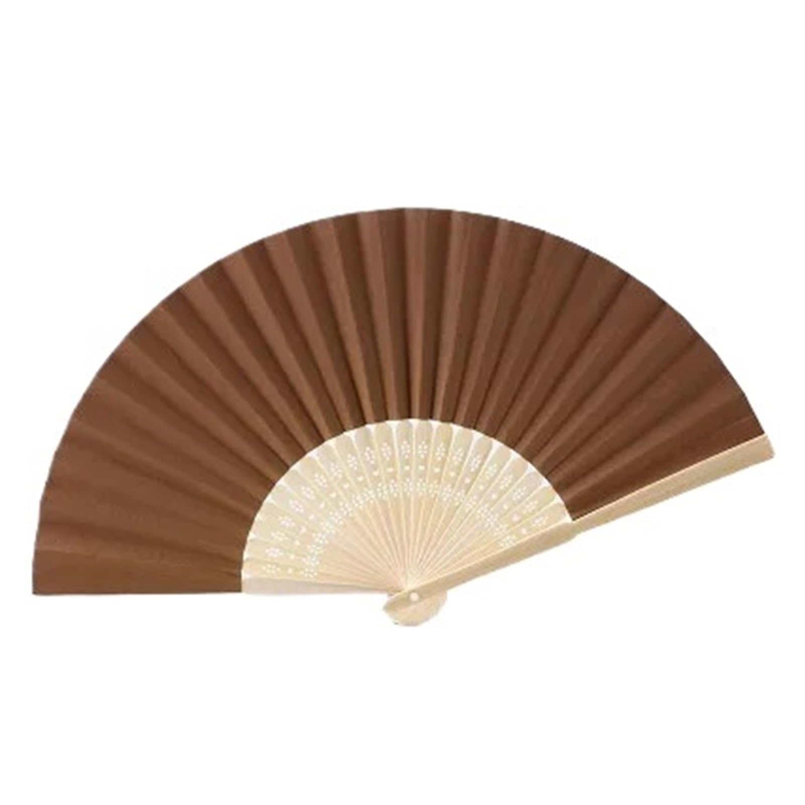 Papierfächer 32 Stück mehrfarbige Faltfächer, Handfächer, Papierfächer, gefaltete Fächer for Hochzeitsfeiern und Heimdekoration | Brown