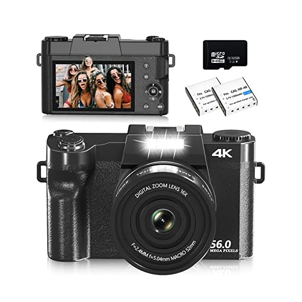 Saneen-Digital-Camera-4K-Cameras-for-Photography-56MP-Vlogging-Camera-for-YouTube-with-32GB-SD-Card-16X-Digital-Camera-for-Teens-Kids-Beginner-with-2-Rechargeable-Batteries-Black Saneen-Digital-Camera-4K-Cameras-for-Photography-56MP-Vlogging-Camera-for-YouTube-with-32GB-SD-Card-16X-Digital-Camera-for-Teens-Kids-Beginner-with-2-Rechargeable-Batteries-Black