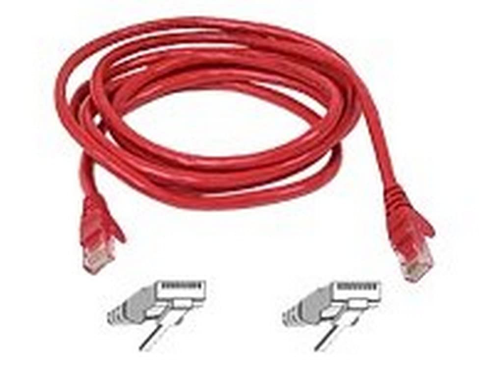 Belkin A3L850-10-RED-S - Cable de Red (3 m, RJ-45, RJ-45, AC 1.75kV), Rojo