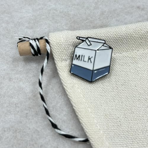 Image of Milk Awesome Brooch Cartoon Enamel Brooch Pin Jacket Lapel Metal Pins Brooches Badges Exquisite Jewelry Pin