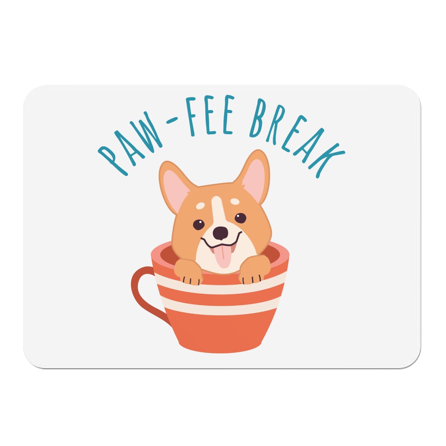 Sets de table souples Corgi au petit-déjeuner : égayez votre pause café en famille en grand format