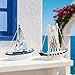 Imagen de JJQHYC Velero Decoración Marítima Deco Velero de Madera para Baño Pequeños Barcos de Madera Tema Marino Velero Modelo Regalo de Cumpleaños