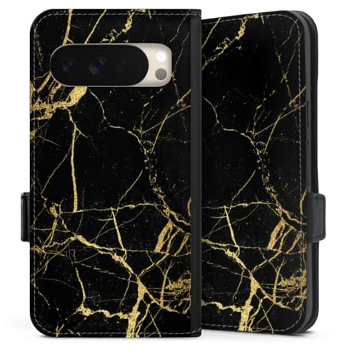 Etui Google Pixel 10 portable folio marbre noir pour le bureau