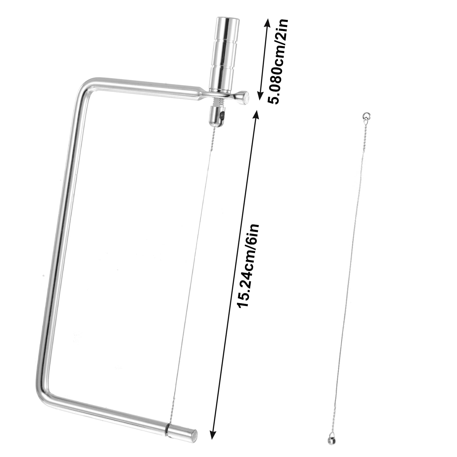 Piriuuo Stainless Steel Wire Cheese Slicer - Portable 6 Inch Kitchen Cutting Tool With Handheld Accessories - Image 2