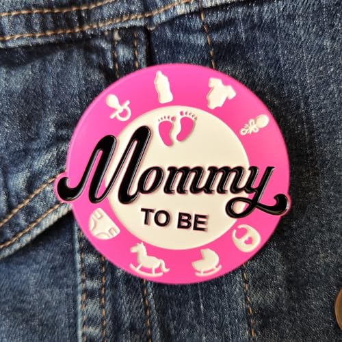 Arturbo Gender Reveal Pins - Keeper of the Baby Feet Hearts Enamel Lapel Pins Badge, Team Boy Girl Button Pins for Baby Shower Party Favors and Gifts Decoration4