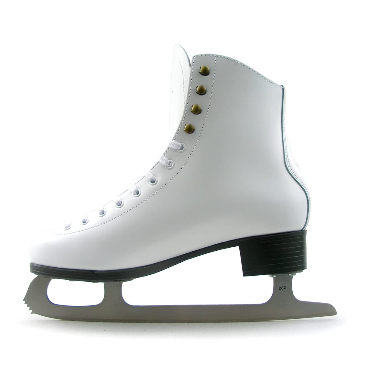 Botas - Modèle : 325 / Patins à glace pour filles, enfants/couleur : blanc/graphite, adulte 5,5