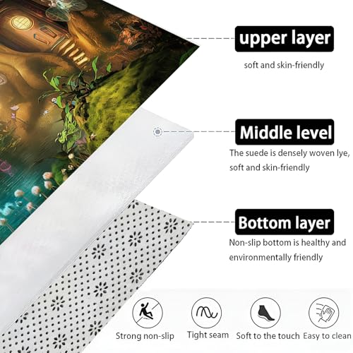 Paillasson 50x80cm imperméable lavable et tapis robuste antidérapant extérieur