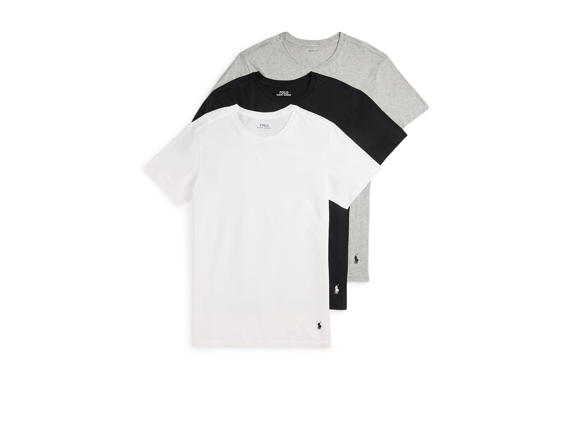 Polo Ralph Lauren Slim Fit Cotton Crew Undershirt 3-Pack Confezione da 3 Canottiere Aderenti in Cotone a Girocollo Uomo (Pacco da 1)