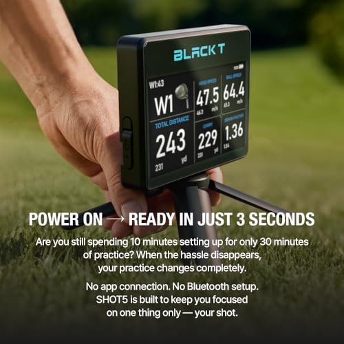 BLACK T SHOT5 Launch Monitor