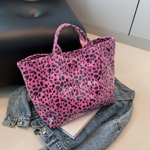 Leopard Print Fashion Tote Bag Large Capacity Designer Handbag Stylish Commuting Bag Shopping Bag Outdoor Travel Bag3