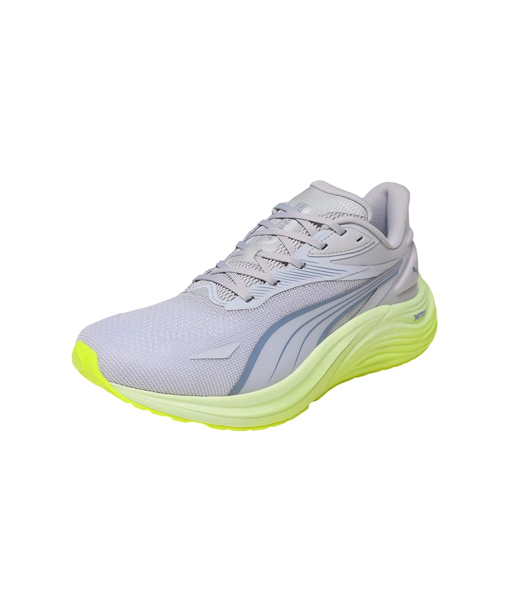 PUMA Herren Electrify Nitro 4 Straßen-Laufschuh, Vibrant Silver-Deep Plum-Apple Spritz, 39 EU, Vibrant Silver Deep Plum Apple Spritz, 39 EU