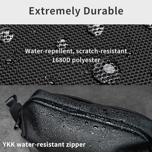 zepirion Shoulder Bag Crossbody Sling Backpack Sling Bag, 6L Large capacity Chest, Travel Hiking Chest Bag Daypack Anti-Theft Water-resistant (Polyester＋PU leather)4