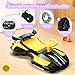 12V Electric Wiggle Car with Pedal for Kids, Rechargeable 2 in 1 Devil Swing Car Toy, Drifting Ride On Car with Backrests, Anti-Rollover, Spray, Flashing Light, Music, Bluetooth, for Ages 3 and Up