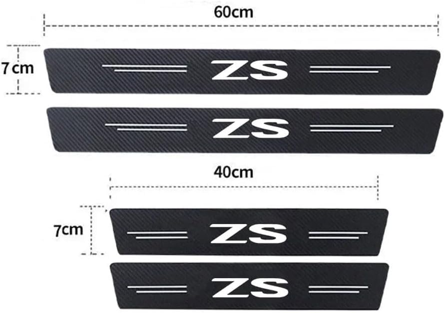 Protections Seuil De Porte Pour MG ZS Hybrid+ Luxury 2025 – 5 Pièces Autocollantes Anti-rayures Et Anti-usure