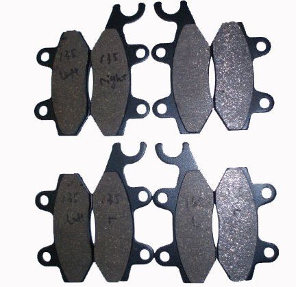 Foreverun Motor Front and Rear Semi Metallic Brake Pads replacement for Yamaha YXR 700 Rhino 2008 2009 2011 2012 2013