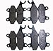 Front and Rear Semi Metallic Brake Pads for Yamaha YXR 700 Rhino 2008 2009 2011 2012 2013