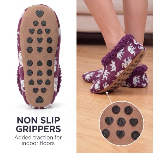 Image of Cozylook Fuzzy Slippers for Women Indoor Soft Sole Slipper Socks