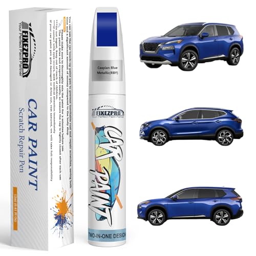 Image of RBY Caspian Blue Metallic Touch Up Paint for Nissan, Exact Color Match Car Paint Scratch Repair Remover Pen Kit Quick & Easy Fix Vehicle Chips and Automotive Nicks Scuff