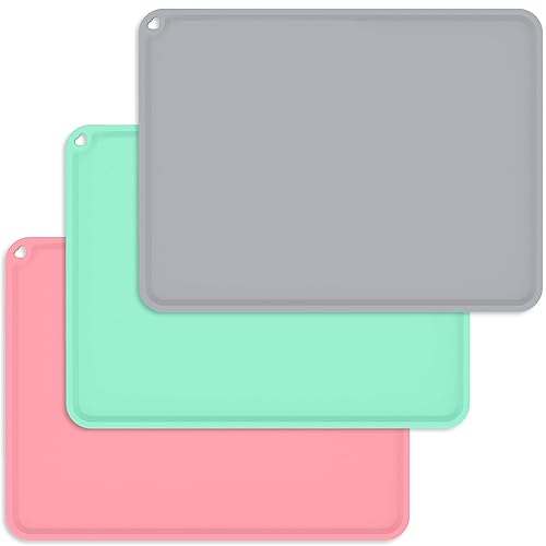 Manteles individuales de silicona para niños, manteles individuales para niños pequeños, reutilizables, antideslizantes, manteles de comida para