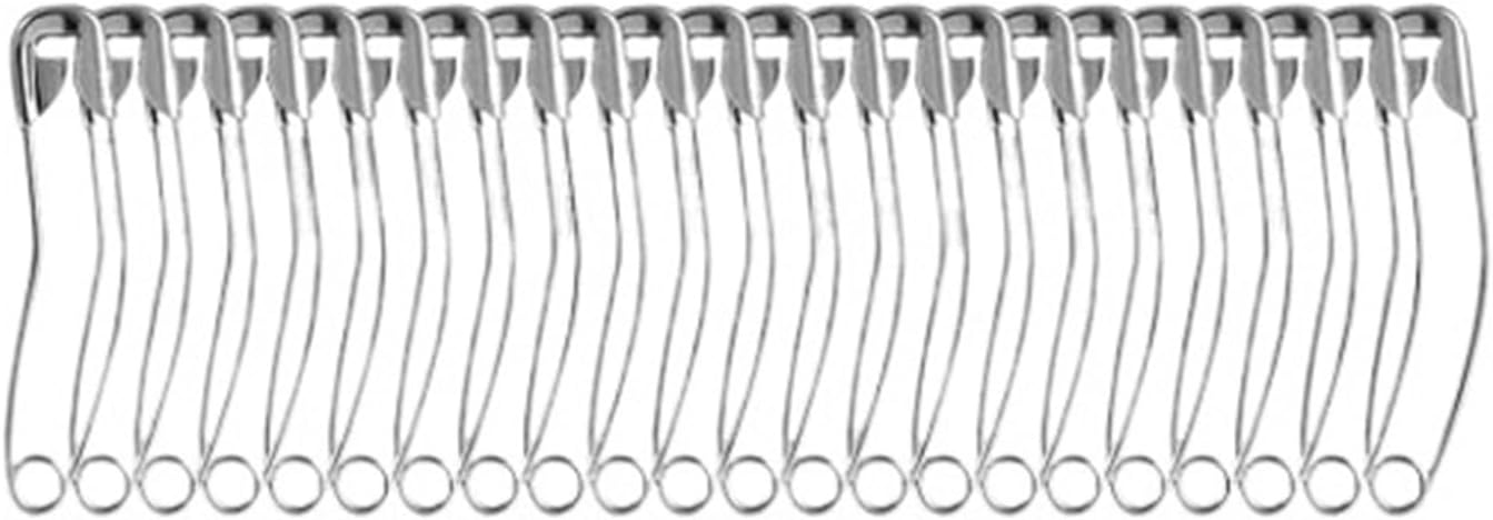 Safety Pins 100pcs Curved Safety Pins Sewing Accessories for Crafting Quilting Knitting for Crafts(50mm)
