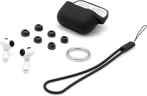 Paquete de paquete puntas de espuma + funda + correa. Puntas de espuma viscoelástica prémium Eartune Fidelity UF-A (surtido SML) + funda + correa