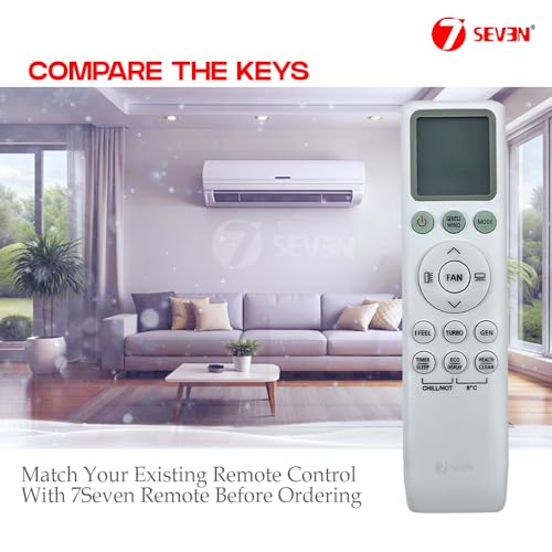 Image of 7SEVEN Compatible for TCL AC Remote Original for Elite Serie XA81 XA71 XA41 F1 Priority XA75 Models Split Air Conditioner Suitable for Various 1 1.5 2 Ton Smart Inverter TCL Ac