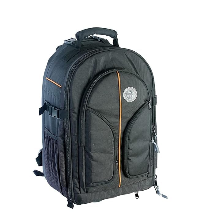 VTS® DSLR Camera Backpack Bag Waterproof Shock Proof For Lens Accessories Bag For Camera Camera Bag N001, Black