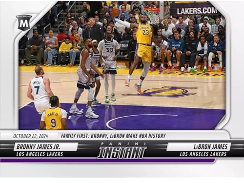 2024-25 Panini Instant Bronny and LeBron James #26 -RC Family