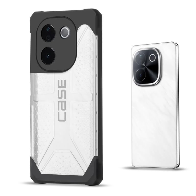 Image of Mr. Case Impact-Resistant Frosty Case with Dual-Layer Protection Back Case for Vivo T3 Pro 5G | Shockproof | Drop-Resistant Design - Black