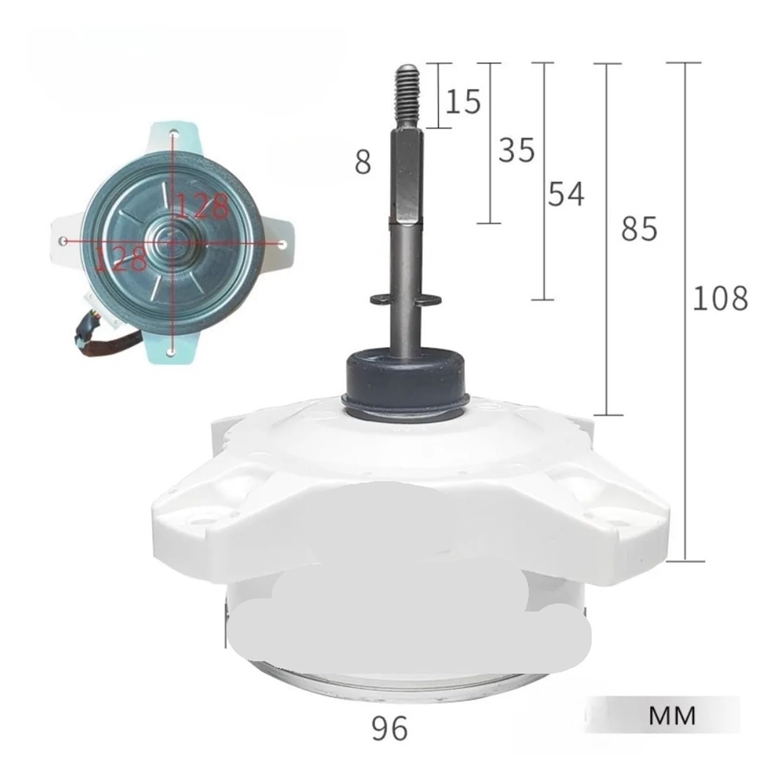 HIZON Unidad Exterior Motor de Ventilador CC FW30J-ZL ZW465B200005, Compatible con Gree, repuestos de Aire Acondicionado
