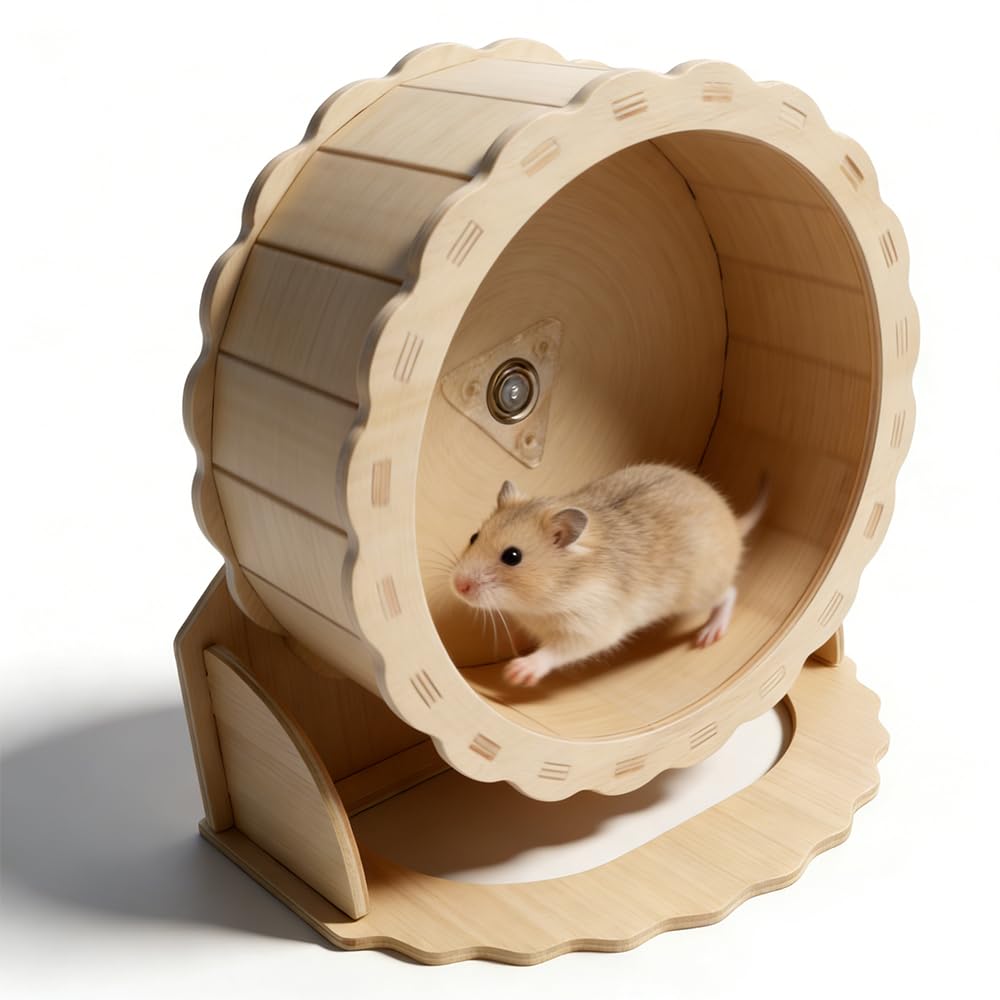 Roue en bois pour hamster 26 cm NAVESO grand modèle pour rat et gerbille