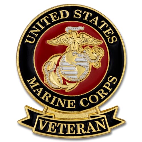 Image of SHOP AWARDS AND GIFTS United States US Veteran Lapel Pin, Retirement and Service, 1-1 /8 inch
